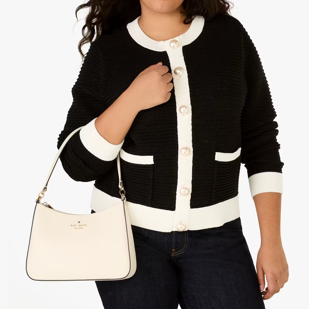 NWT Kate Spade Madison Convertible Shoulder Bag Leather Crossbody Meringue KH397 - Picture 2 of 5